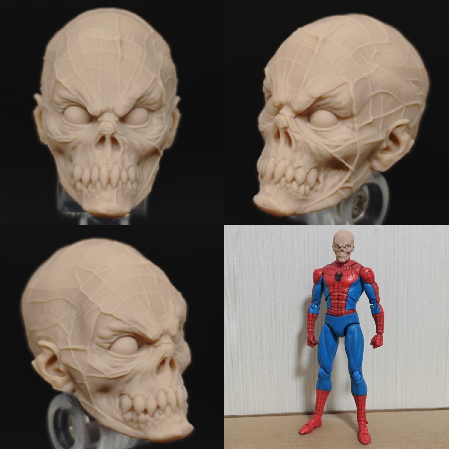 Marvel Demon Spider-Man unpainted headsculpt bm23849