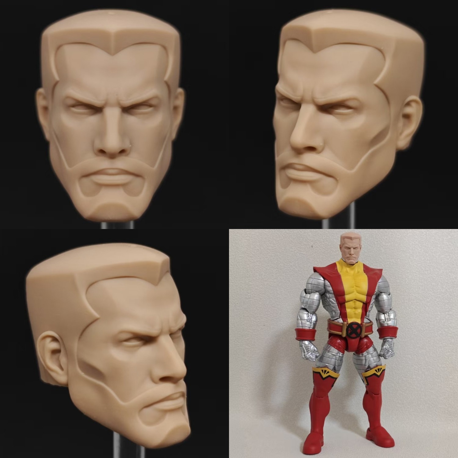 Marvel X-Men Colossus unpainted headsculpt bm23872