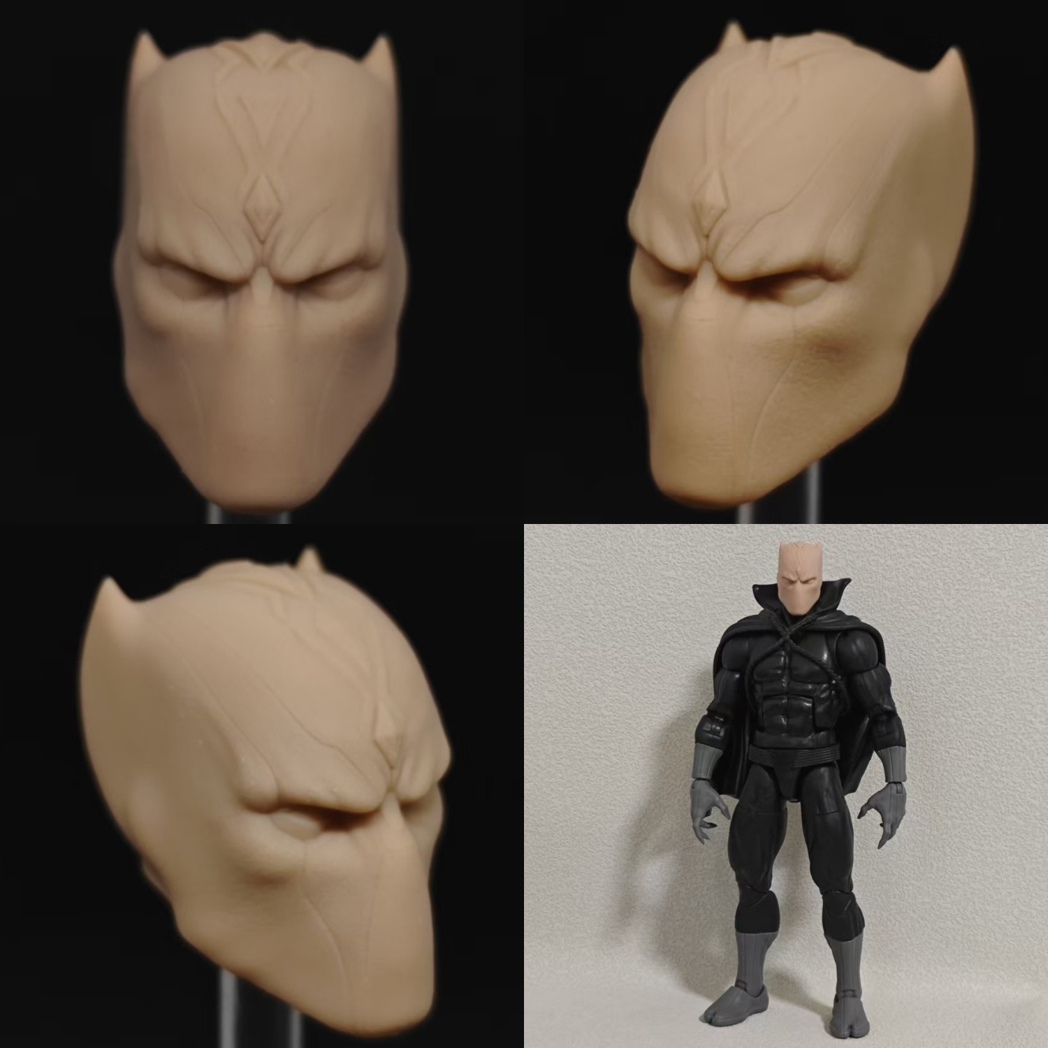 Marvel Black Panther v2 unpainted headsculpt bm23938
