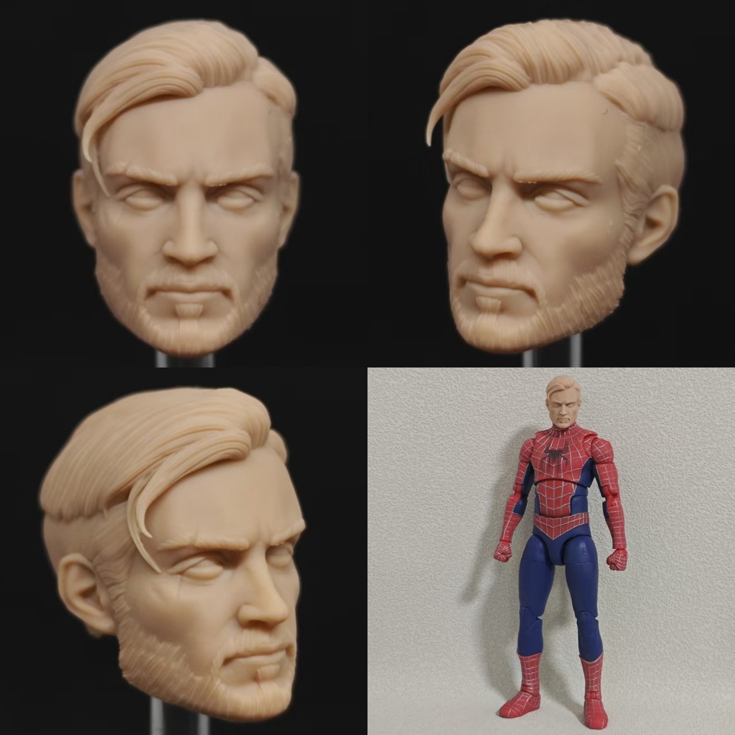 Marvel Spider-Man The Last Stand unpainted headsculpt bm23958