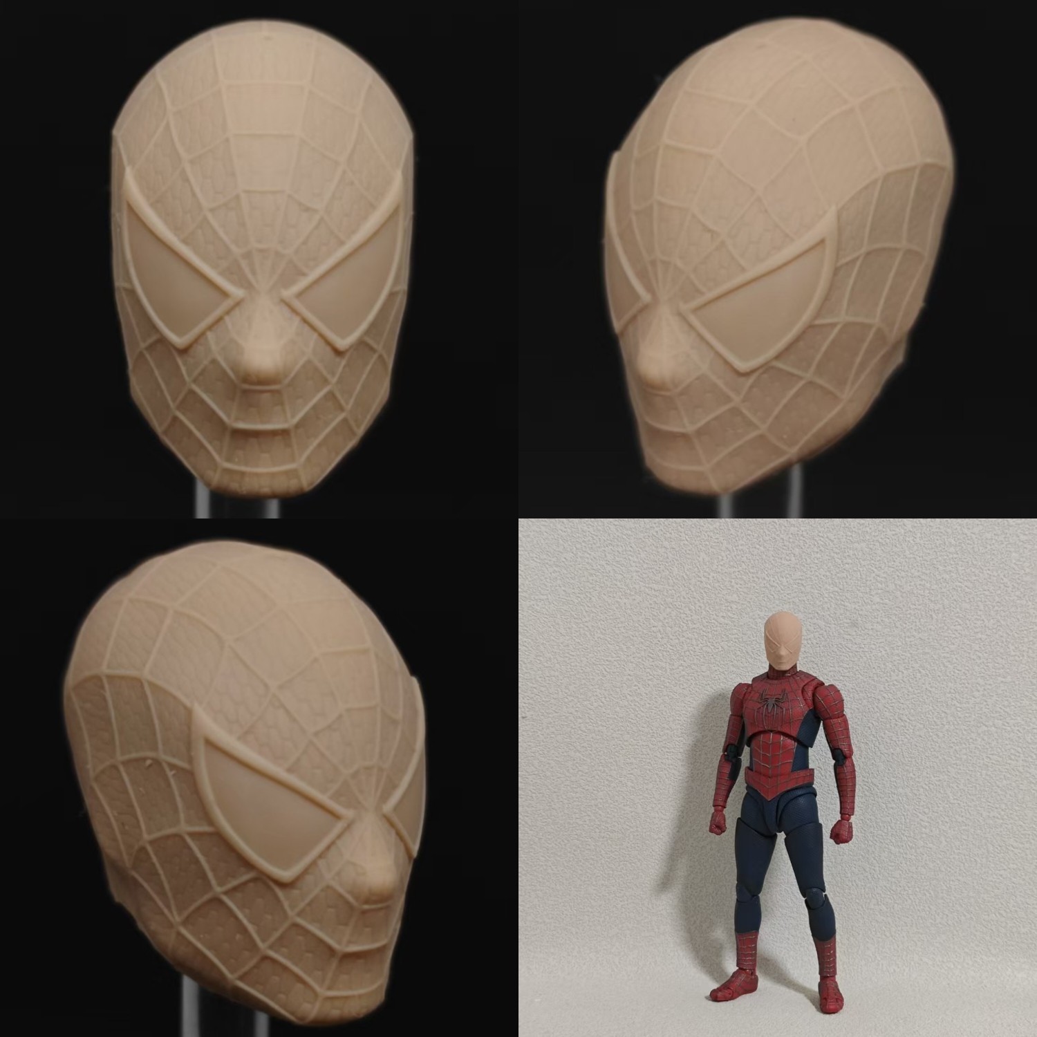Marvel Tobey Maguire Spider-Man shf unpainted headsculpt bm23953