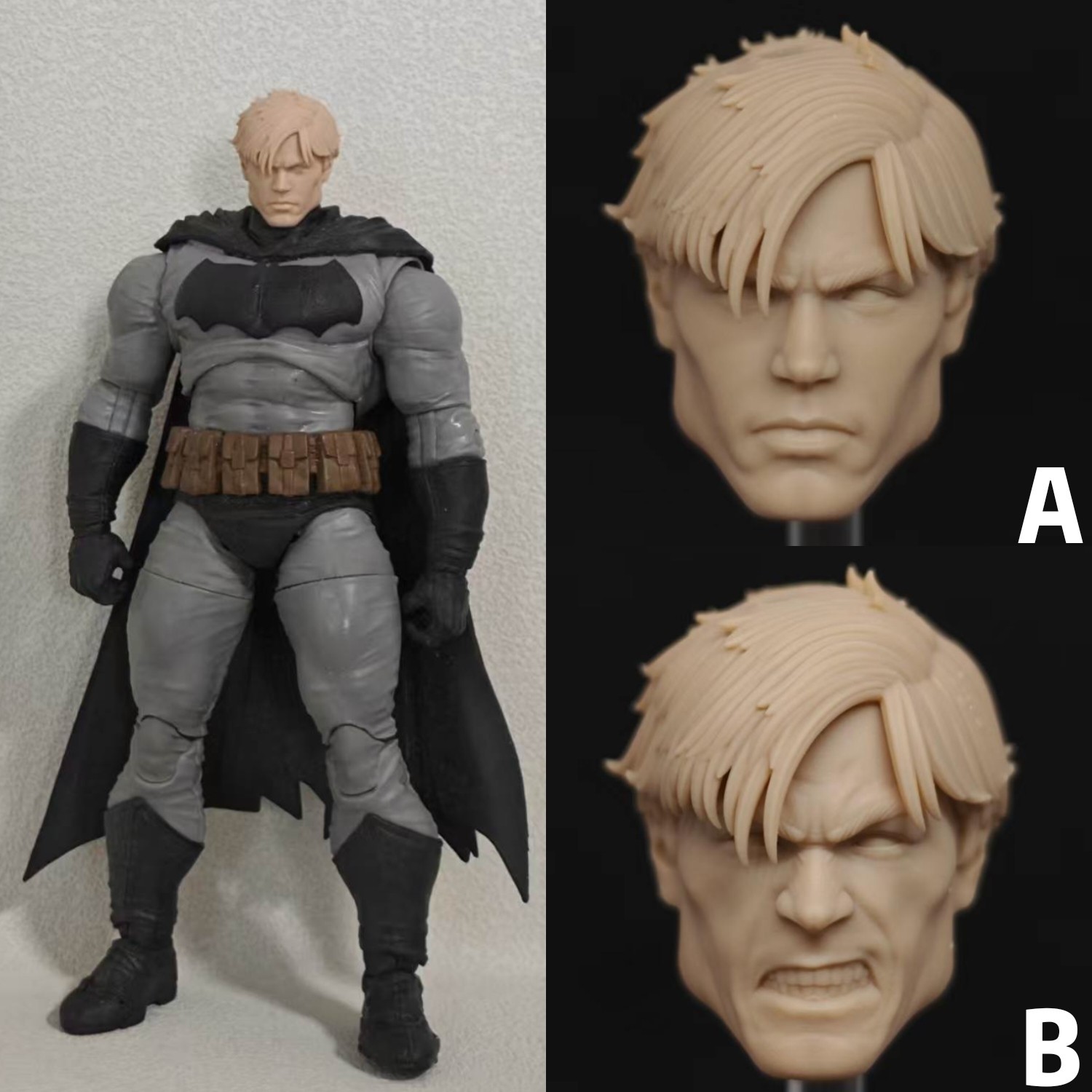 DC Absolute Batman, Bruce Wayne  unpainted headsculpt bm24104