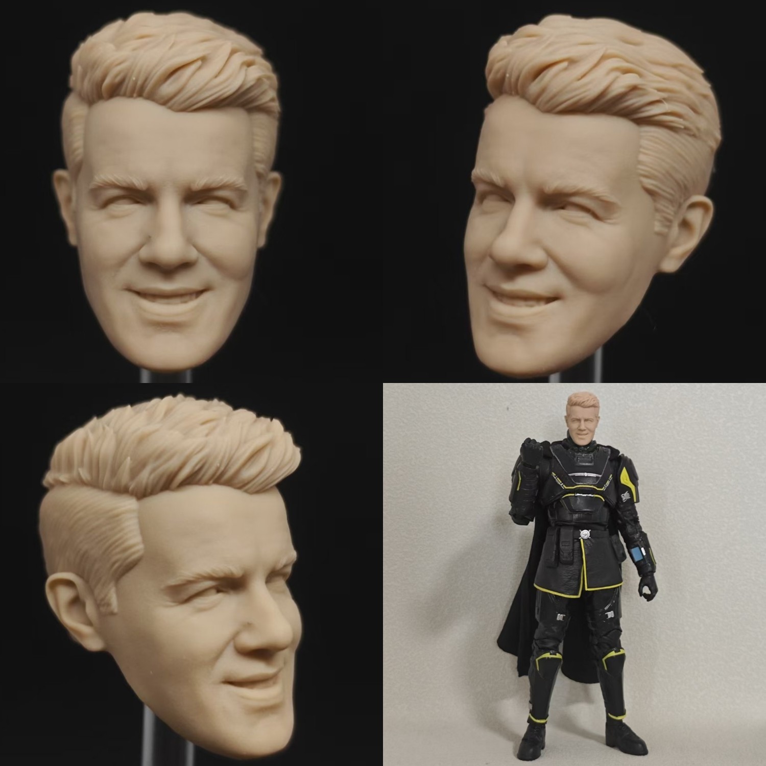 Helldivers Super Earth Broadcast Host unpainted headsculpt bm24071