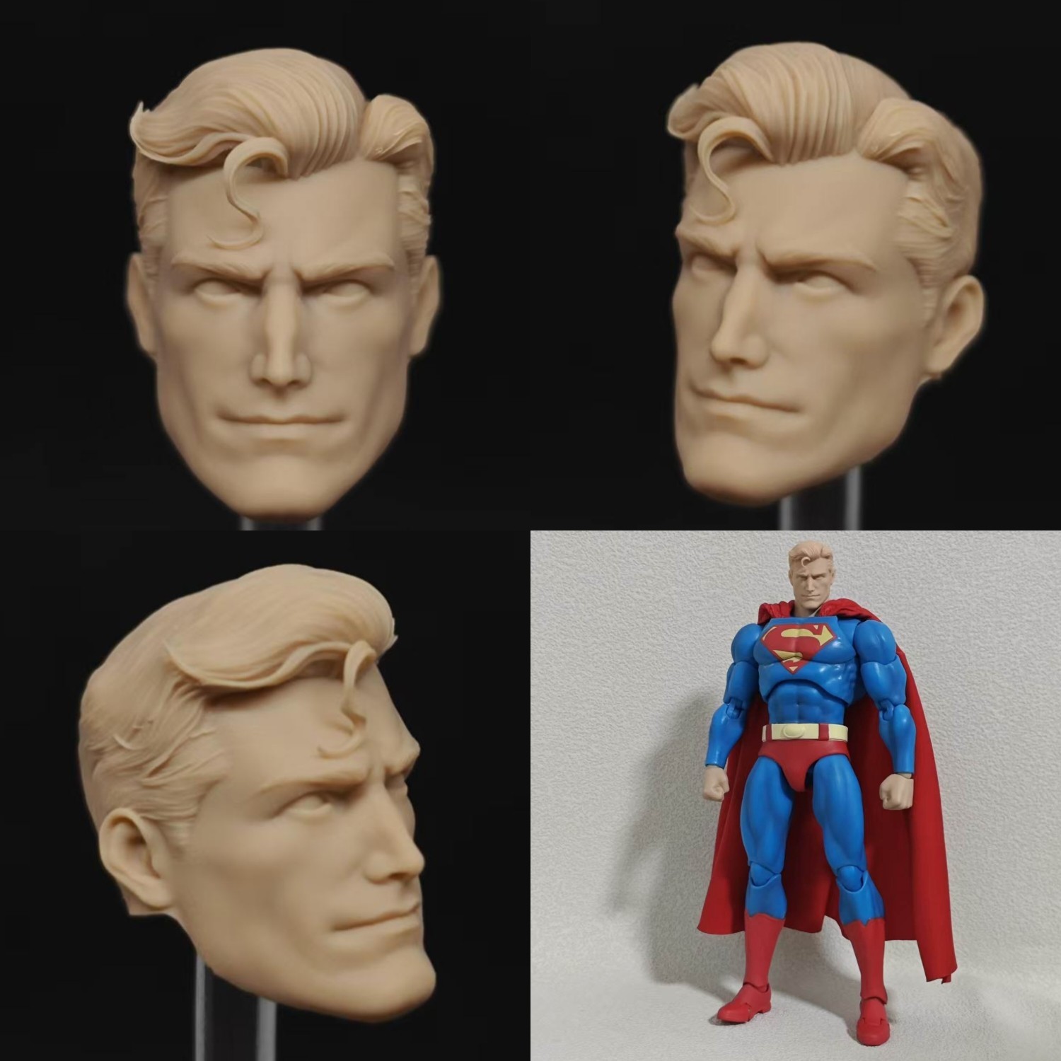 DC Hush Superman  unpainted headsculpt bm24107