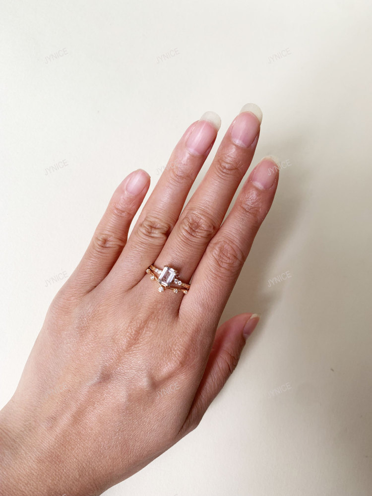 Cubic Zirconia Wedding Band, Gold Stackable Ring, V Curved Stacking Band, Promise Birthday Gift for her