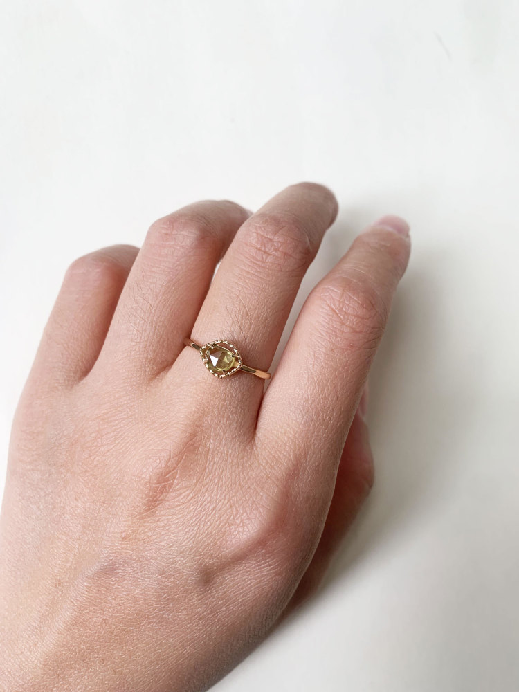 Vintage Peridot Promise Ring Gold Rose Cut Green Olivine August Birthstone Rings Dainty Solitaire Wedding Anniversary Ring