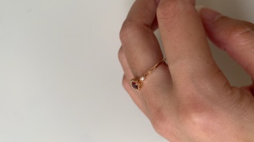 Natural Garnet Promise Ring Gold Vintage Rings Unique May Birthstone Rings Bridal Wedding Anniversary Jewelry gift for Women 10k 14k 18k Solid Gold Ring