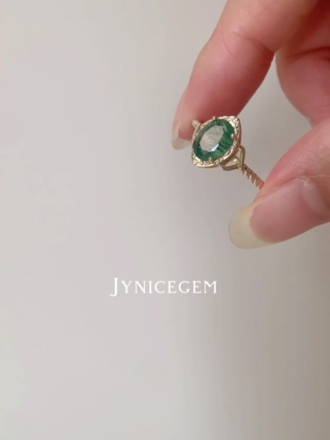 Moss Agate Engagement Ring Vintage Unique Gold Plated 925 Sterling Silver Solitaire Rings Twisted Bands Promise Anniversary Jewelry for Women