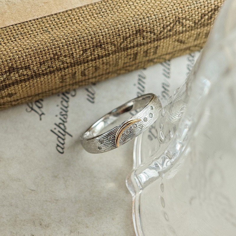 925 Sterling Silver Wedding Band Dainty Star Moon Stackable Band Ring Delicate Stacking Ring Birthday Valentine Wedding Jewelry Gift