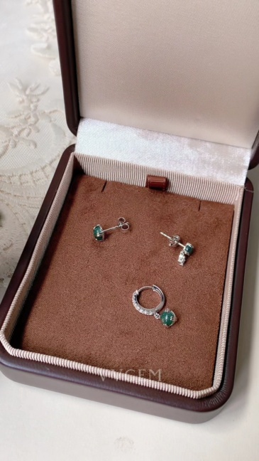 Moss Agate Hoop Earrings Set Sterling Silver Huggie Hoops Round Natural Unique Gemstone Stud Earrings for Women Christmas Gift