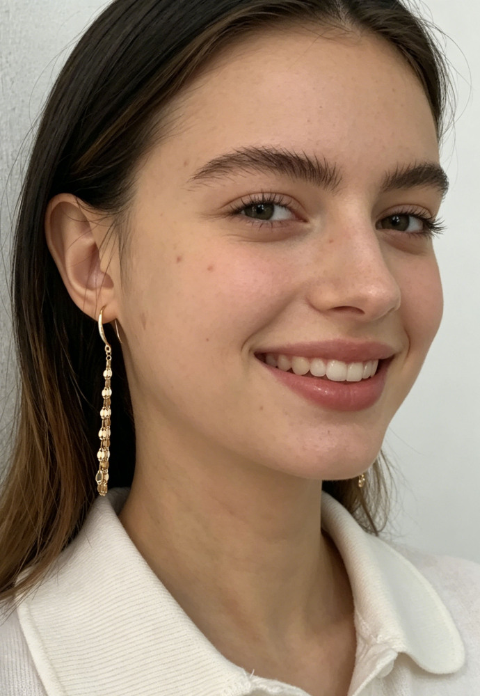 925 Sterling Silver Long Tassel Drop Earrings, Gold Plated Shiny Sequin Chain Dangle Earrings, Hypoallergenic Statement Jewelry for Daily & Special Occasions