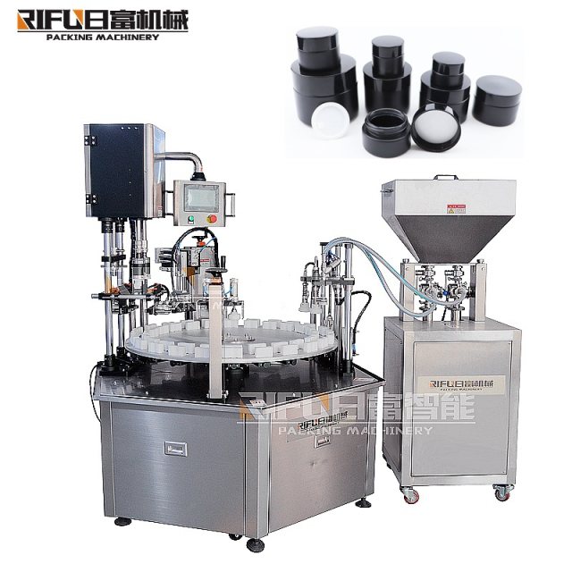 Automatic lotion filling capping 2 in 1 machine