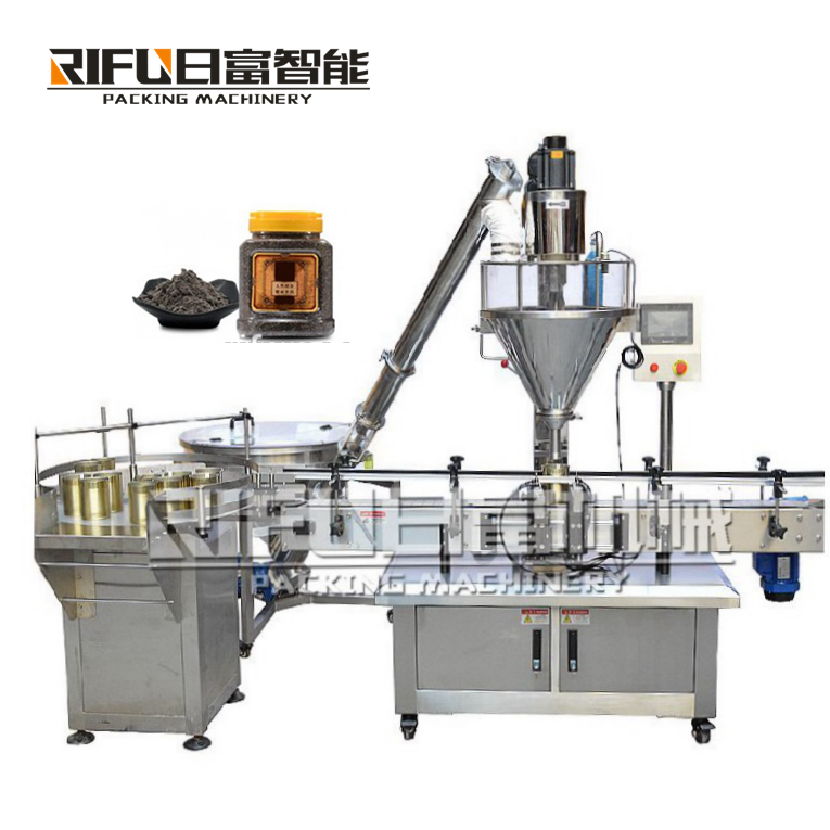 Bottle jar can coffee milk protein spices powder filling machine