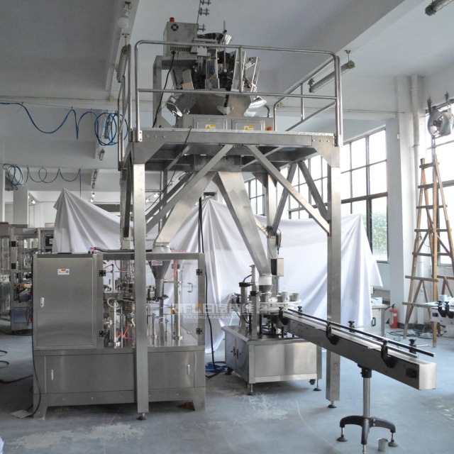 Automatic sugar coffee salt granular spices powder pouch sachet bottle filling packaging machine
