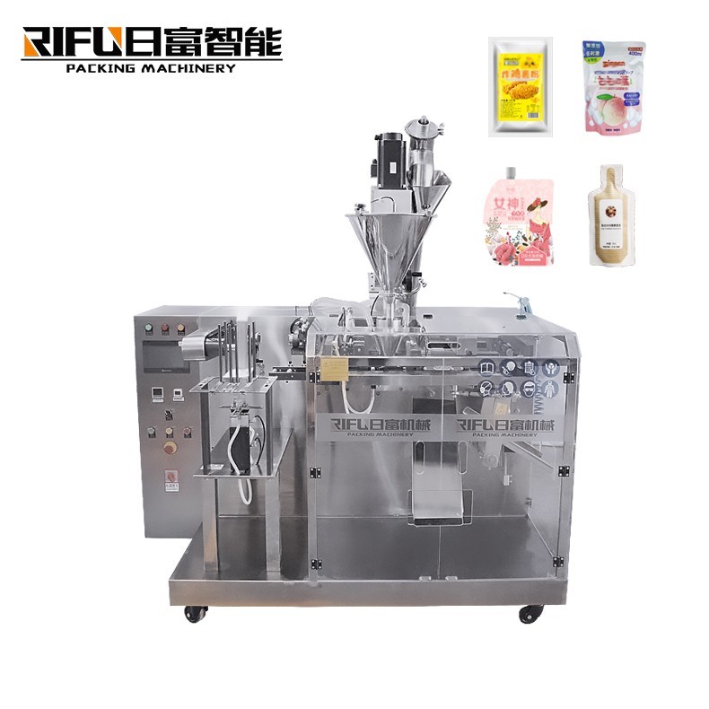 Fully automatic multifunctional quantitative rotary liquid pre-made bag packaging machine for detergent laundry shampoo