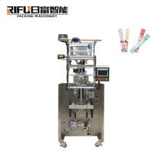 Automatic film-drawing vertical sachet liquid packing machine