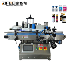 Automatic desktop round bottle capping labeling machine