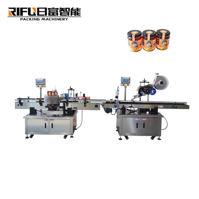 Automatic corner & taper bottle anti-fake self-adhesive sticker labeling machine