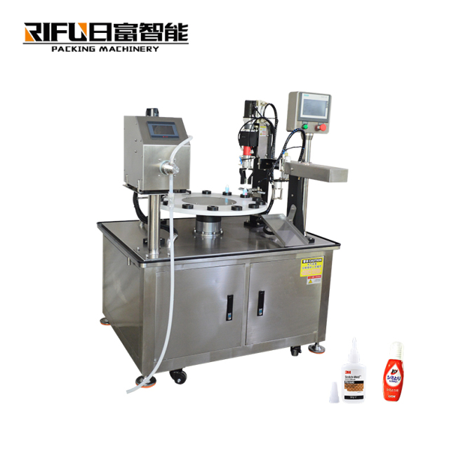 Full automatic liquid powder filling capping 2 in 1 machine