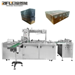 Hair color cream hair dye tube filling sealing cartoning labeling machine transparent film wrapping packaging production line