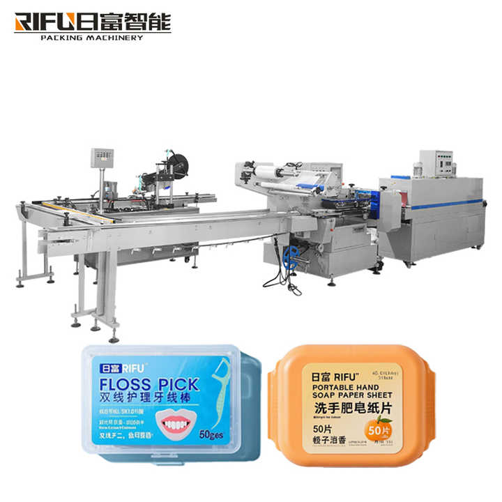 Floss Packing Machine Dental Floss Pick Box Upper and Lower Plane Labeling Machine ...