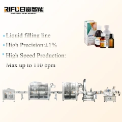 High Speed Automatic Syrup Filling Capping Labeling Production Line Syrup Bottling Line