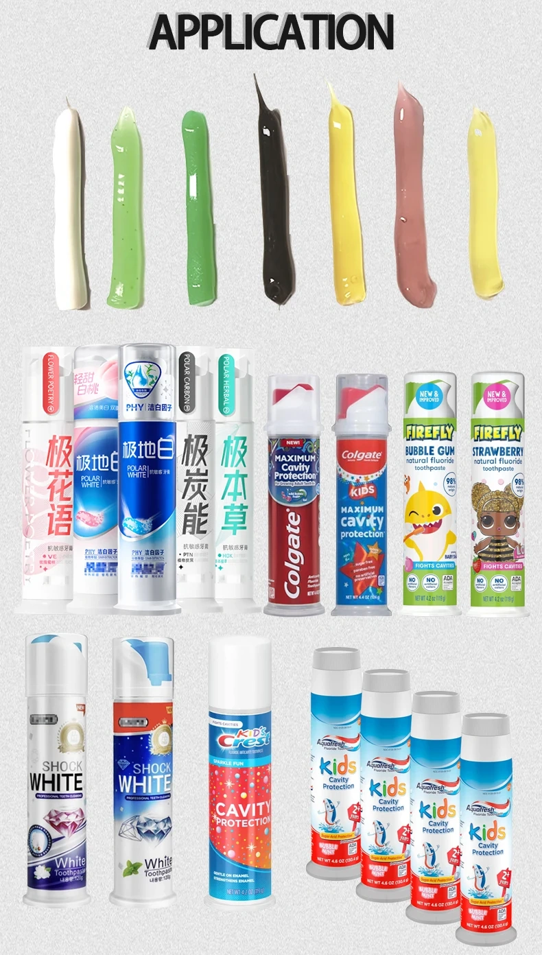 Automatic Press-Type Toothpaste Tube Filling Production Line High-Speed Filling Capping Labeling Wrapping Heat Shrink  Machine