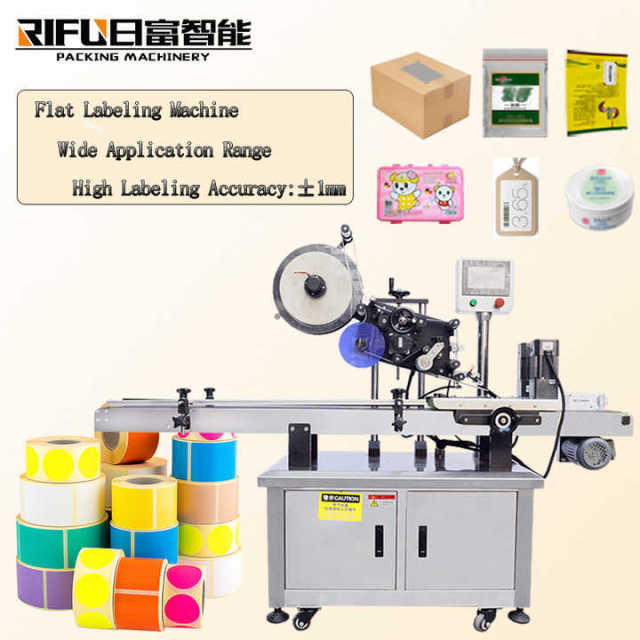 Automatic Label Equipment Flat Square Bottle Top Labeling Machine