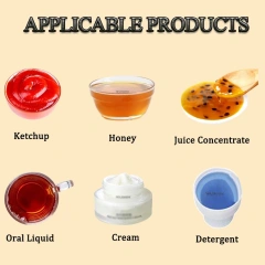 Automatic 12 Heads Tracking Piston Filling Machine for Sauce Honey Cream Detergent Oral Juice