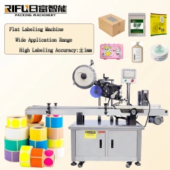 Automatic Label Equipment Flat Square Bottle Top Labeling Machine