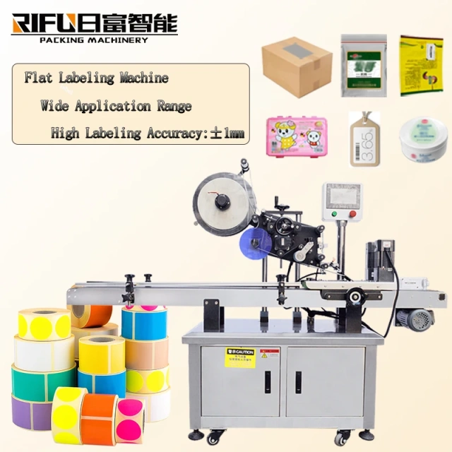 Automatic Label Equipment Flat Square Bottle Top Labeling Machine