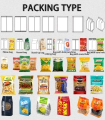 Automatic Granule Packaging Line Lapel Packing Machine for 10kg Food Peanuts Raisins Rice Millet Candies Feed Pellets Fertilizer