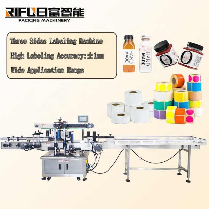Automatic Square Bottle 2/3/4 Sides and Round Bottles Label Applicator Labeling Machine