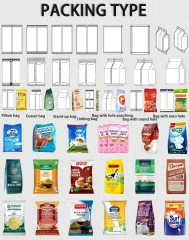 Automatic Powder Packing Production Line Lapel-type Packaging Machine Spices Curry Chili Turmeric Ginger Garlic Nutmeg Powder