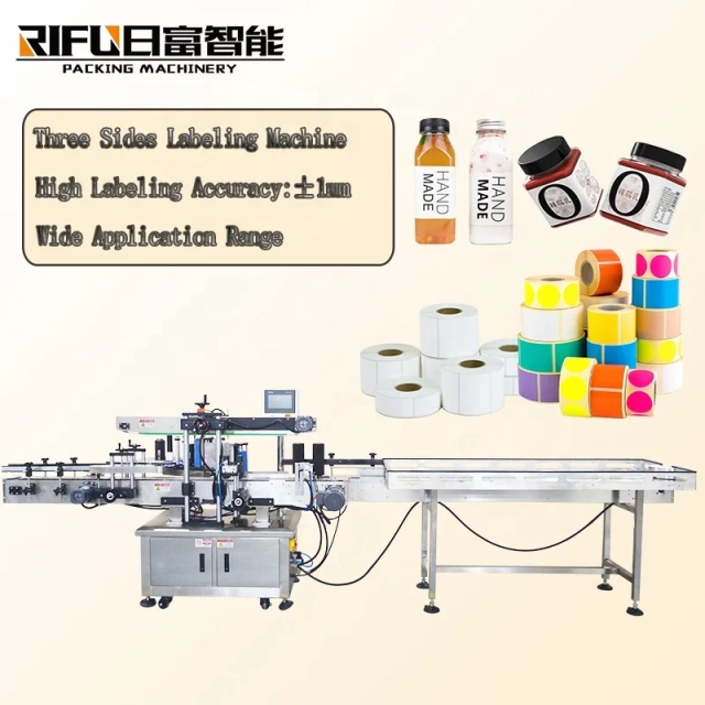 Automatic Square Bottle 2/3/4 Sides and Round Bottles Label Applicator Labeling Machine