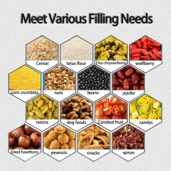 Automatic Rotary Granule Filling Machine for Bottled and Canned Products Cereal Nuts Candy Raisins Jujube Beans Wolfberry Jerky