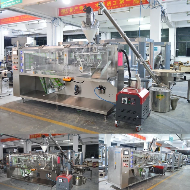 Hffs Automatic Stand-up Pouch Roll Film Form Doy Bag Doypack Horizontal Packaging Machine for Powder Packing
