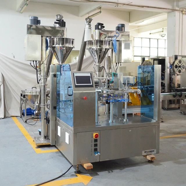 Doypack Pouch Premade Bag Powder Packaging Machine for Industrial Powder Flame Retardant Toner Latex Pigment Talcum Powder