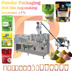 Hffs Automatic Stand-up Pouch Roll Film Form Doy Bag Doypack Horizontal Packaging Machine for Powder Packing
