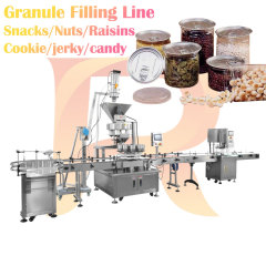 Automatic Granule Material Filling and Capping Sealing Machine Production Line Nuts Rice Snack Pistachio Cashew Nut Almond Pecan