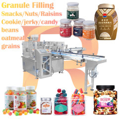 Automatic Rotary Granule Filling Machine for Bottled and Canned Products Cereal Nuts Candy Raisins Jujube Beans Wolfberry Jerky
