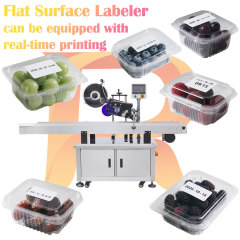 Top Plane Labeling Machine Flat Surface Label Sticker Pasting Machine Label Applicator Machine Fruit Box Disposable Plastic Box