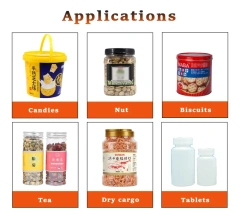 Glass Bottle Granule Filling and Capping Production Line Pet Can Plastic Jar Food Candy Gum Jelly Bean Nougat Toffee Chocolate