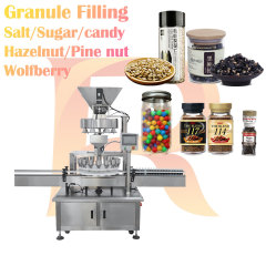 Automatic Granule Filling Machine Bean Candy Candies Seeds Grain Hazelnut Pine Nuts Sugar Salt Dried Longans Filler Equipment
