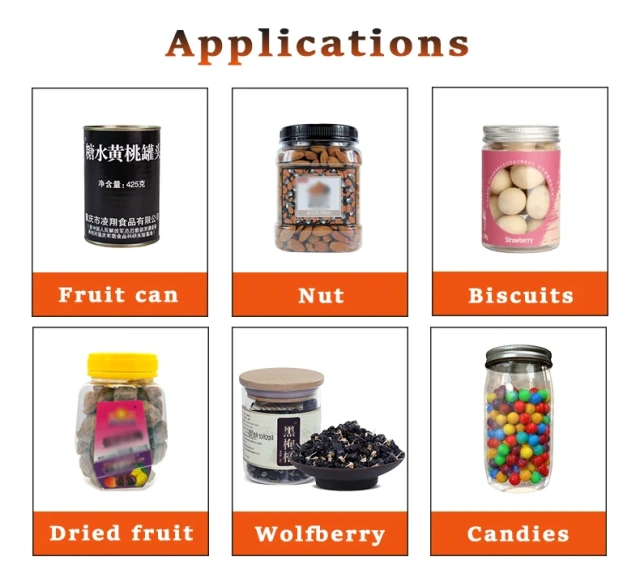 Linear Electronic Scale Granule Weighing Filling MachineCandy Nut Snacks Dried Fruit Dried Waxberries Plums Olives Bottle Filler