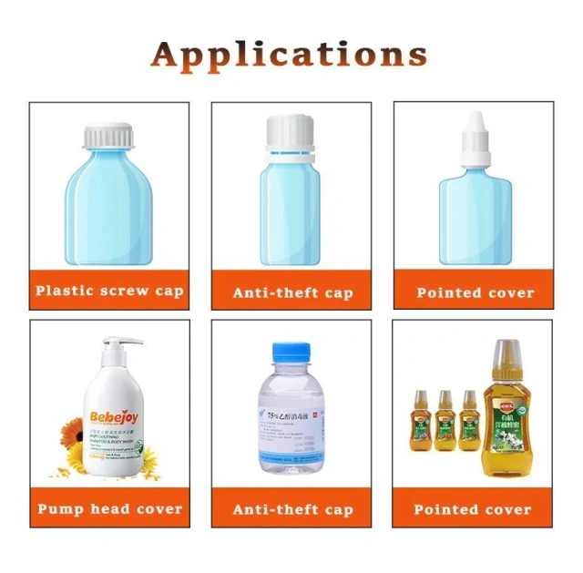 High-speed Glass/plastic Bottle Screw Capping Machine Threaded Caps Tinplate Lid Spray Top Pump Cap Universal Auto Rotary Capper