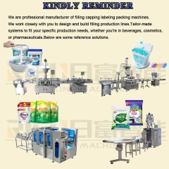 Automatic 4-head Liquid Filling Line for Detergent Shampoo Servo Motor High-speed Packaging with Capping Dual Labeling Machine