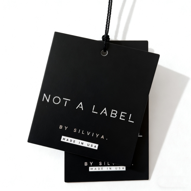 Hot Stamp Clothing Paper Hang Tag for Shirts, Pants & Jeans