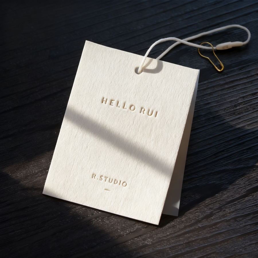 Hot Stamp Clothing Paper Hang Tag for Shirts, Pants & Jeans