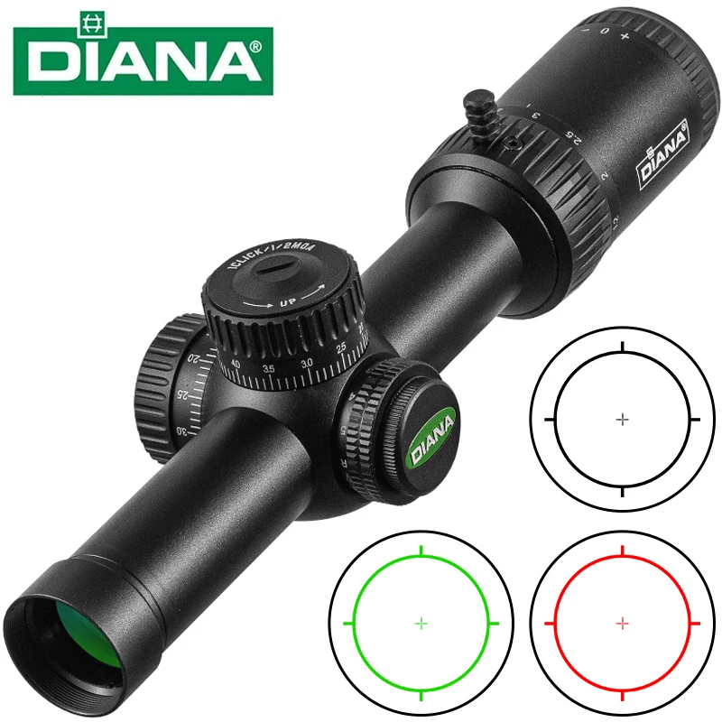 DIANA HD 1.2-6X24 FFP Scope Compact Scope First Focal Plane Tactical ...